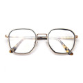 Korean Metal Frame Acetate Leg Myopic Frame Glasses Ins Popular TR90 Retro Vintage Men Glasses